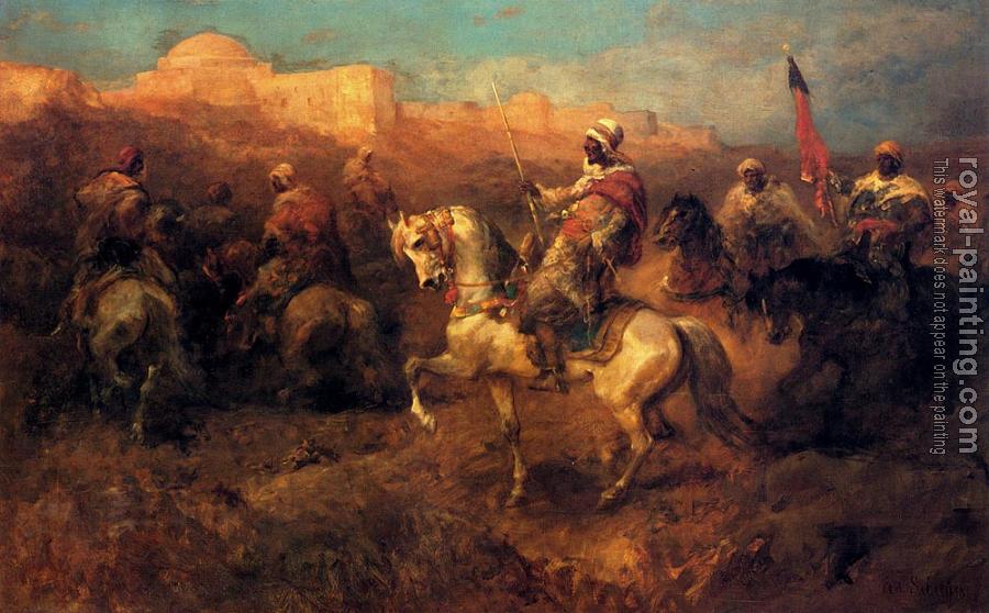 Adolf Schreyer : Arab Horsemen On The March